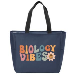 Biology Vibes Biology Teacher Student First Day Of School Zip Tote Bag