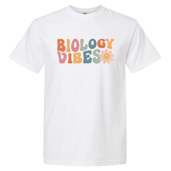 Biology Vibes Biology Teacher Student First Day Of School Garment-Dyed Heavyweight T-Shirt