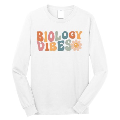 Biology Vibes Biology Teacher Student First Day Of School Long Sleeve Shirt