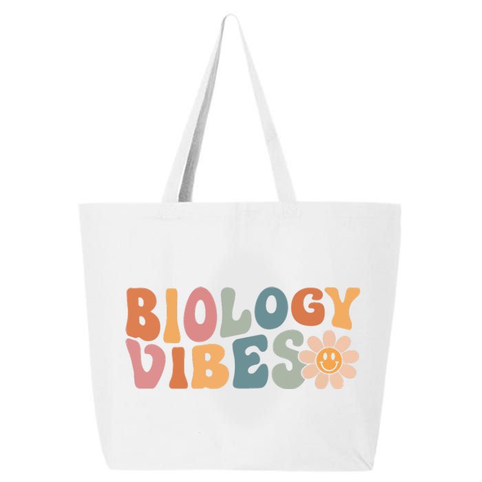 Biology Vibes Biology Teacher Student First Day Of School 25L Jumbo Tote