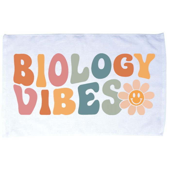 Biology Vibes Biology Teacher Student First Day Of School Microfiber Hand Towel