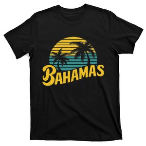 Bahamas Vacation Beach Palm Retro Tropical T-Shirt