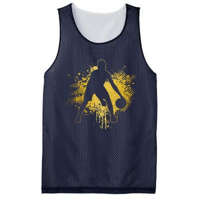 Basketball Vintage Bball Player Coach Sports Baller Mesh Reversible Basketball Jersey Tank