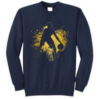 Basketball Vintage Bball Player Coach Sports Baller Tall Sweatshirt