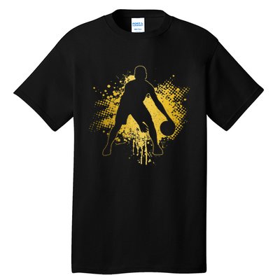 Basketball Vintage Bball Player Coach Sports Baller Tall T-Shirt