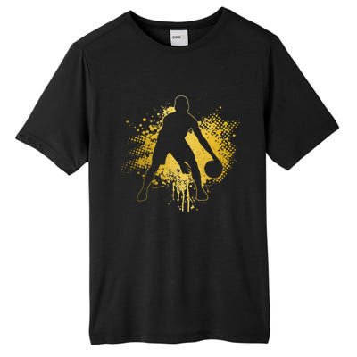 Basketball Vintage Bball Player Coach Sports Baller Tall Fusion ChromaSoft Performance T-Shirt