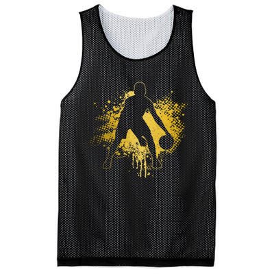 Basketball Vintage Bball Player Coach Sports Baller Mesh Reversible Basketball Jersey Tank