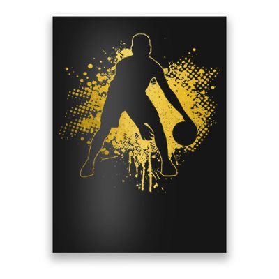 Basketball Vintage Bball Player Coach Sports Baller Poster