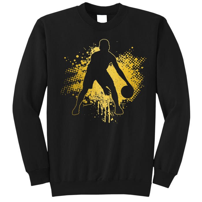 Basketball Vintage Bball Player Coach Sports Baller Tall Sweatshirt