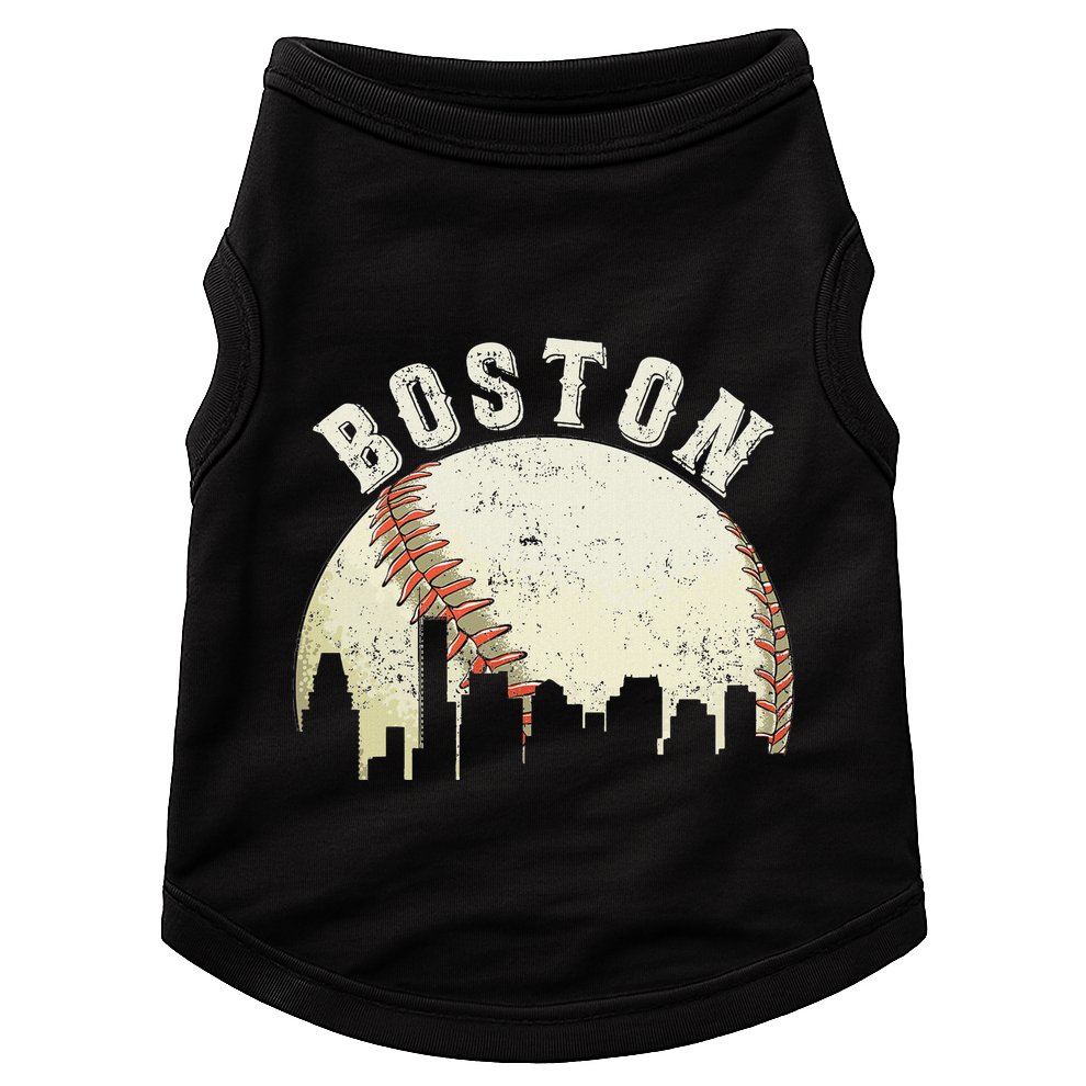 Boston Vintage Baseball Distressed Doggie Tank