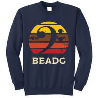 BEADG Vintage Bass Clef Sunset Bassist 5 String Player Gifts Sweatshirt