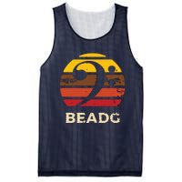 BEADG Vintage Bass Clef Sunset Bassist 5 String Player Gifts Mesh Reversible Basketball Jersey Tank