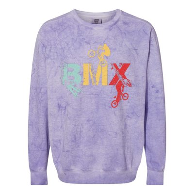 Bmx Vintage Bike Fans Colorblast Crewneck Sweatshirt