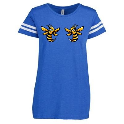 Boobies Vs Boob Bees And Boobees Vs Boo Bees Gift Enza Ladies Jersey Football T-Shirt