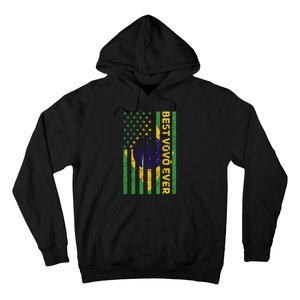 Best Vovô Brazil American Flag Hoodie