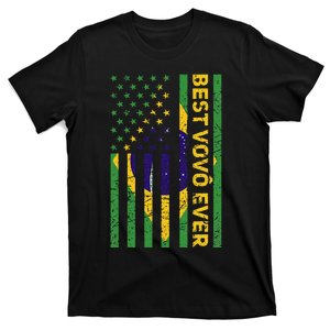 Best Vovô Brazil American Flag T-Shirt