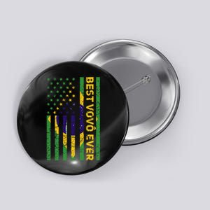 Best Vovô Brazil American Flag Button