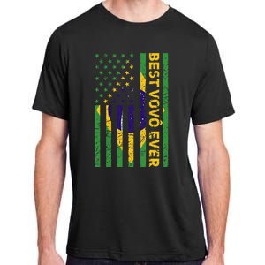 Best Vovô Brazil American Flag Adult ChromaSoft Performance T-Shirt