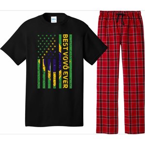 Best Vovô Brazil American Flag Pajama Set