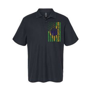 Best Vovô Brazil American Flag Softstyle Adult Sport Polo