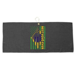 Best Vovô Brazil American Flag Large Microfiber Waffle Golf Towel