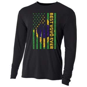 Best Vovô Brazil American Flag Cooling Performance Long Sleeve Crew