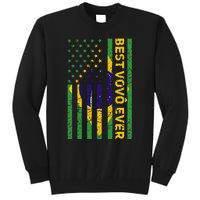 Best Vovô Brazil American Flag Tall Sweatshirt