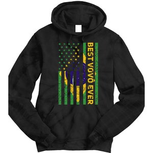 Best Vovô Brazil American Flag Tie Dye Hoodie