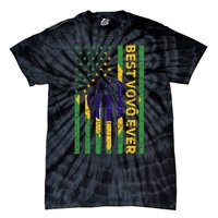 Best Vovô Brazil American Flag Tie-Dye T-Shirt