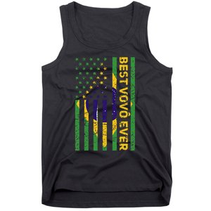 Best Vovô Brazil American Flag Tank Top