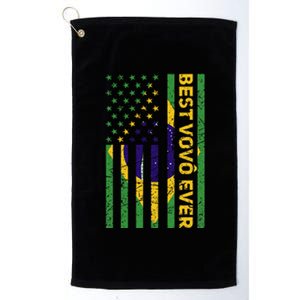 Best Vovô Brazil American Flag Platinum Collection Golf Towel