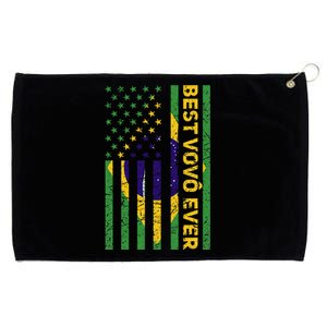 Best Vovô Brazil American Flag Grommeted Golf Towel