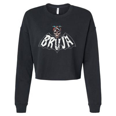 Bruja Vintage Bat Cropped Pullover Crew