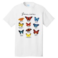 Bible Verse Christian Scripture Watercolor Butterfly Psalm Tall T-Shirt