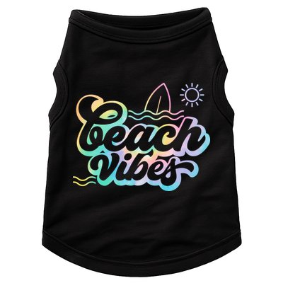 Beach Vibes Colorful Ocean Doggie Tank