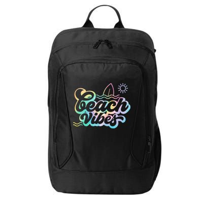 Beach Vibes Colorful Ocean City Backpack