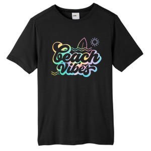 Beach Vibes Colorful Ocean Tall Fusion ChromaSoft Performance T-Shirt