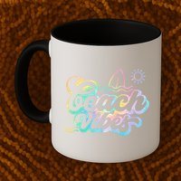Beach Vibes Colorful Ocean Mug