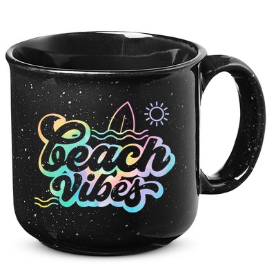 Beach Vibes Colorful Ocean 15oz Campfire Ceramic Mug