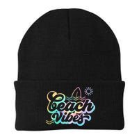 Beach Vibes Colorful Ocean Beanie