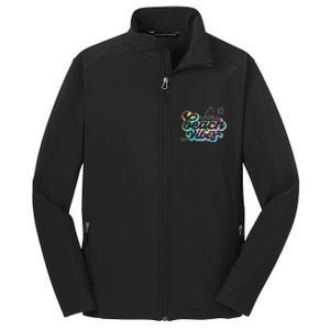 Beach Vibes Colorful Ocean Core Soft Shell Jacket