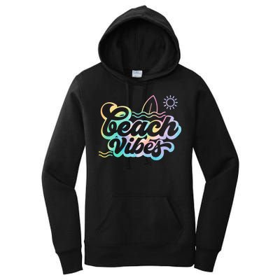 Beach Vibes Colorful Ocean Women's Pullover Hoodie