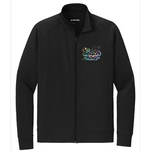 Beach Vibes Colorful Ocean Stretch Full-Zip Cadet Jacket