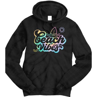 Beach Vibes Colorful Ocean Tie Dye Hoodie