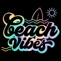 Beach Vibes Colorful Ocean Visor