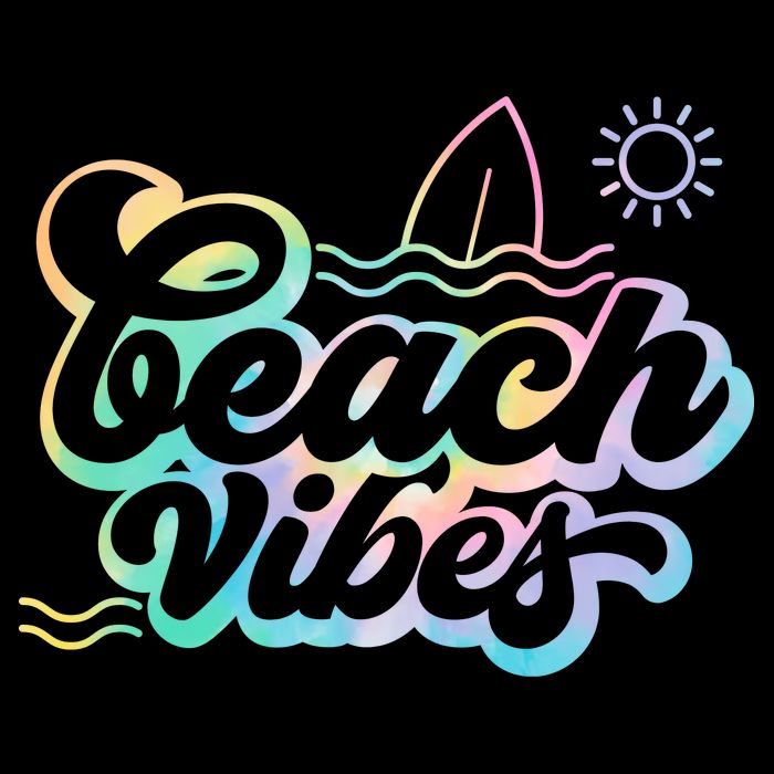 Beach Vibes Colorful Ocean Visor