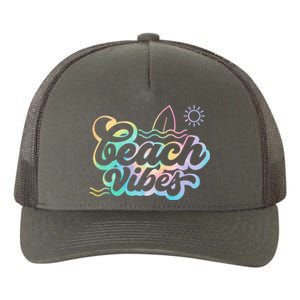 Beach Vibes Colorful Ocean Yupoong Adult 5-Panel Trucker Hat