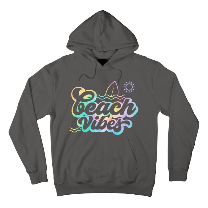 Beach Vibes Colorful Ocean Hoodie