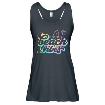 Beach Vibes Colorful Ocean Ladies Essential Flowy Tank