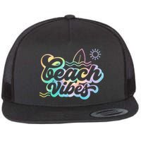 Beach Vibes Colorful Ocean Flatbill Hat